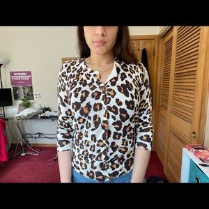 Leopard print cardigan - The LIMITED; unworn
